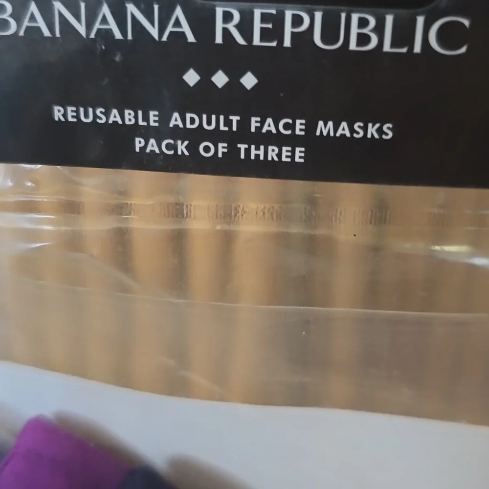 Banana Republic Reusable Face Masks - Pack of Three